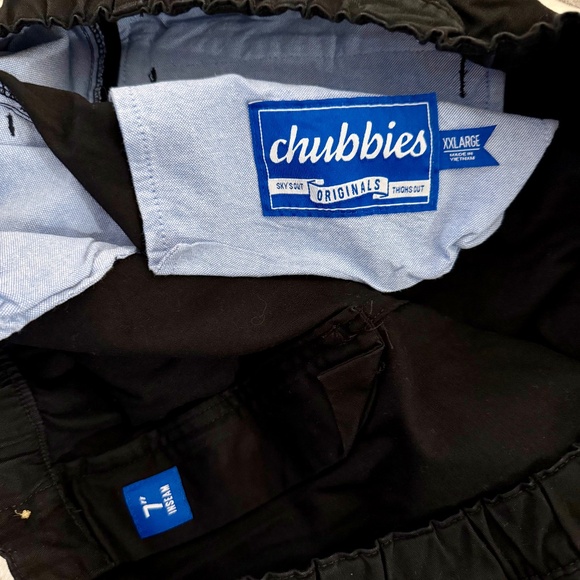 Mens Chubbies 7" Cotton Black Shorts XXL - Picture 2 of 2